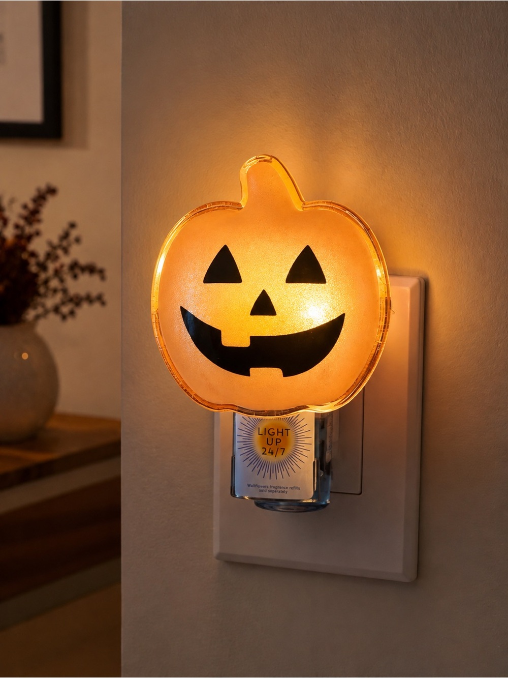 Bath & Body Works Orange Jack-O'-Lantern Plug-In Night Light